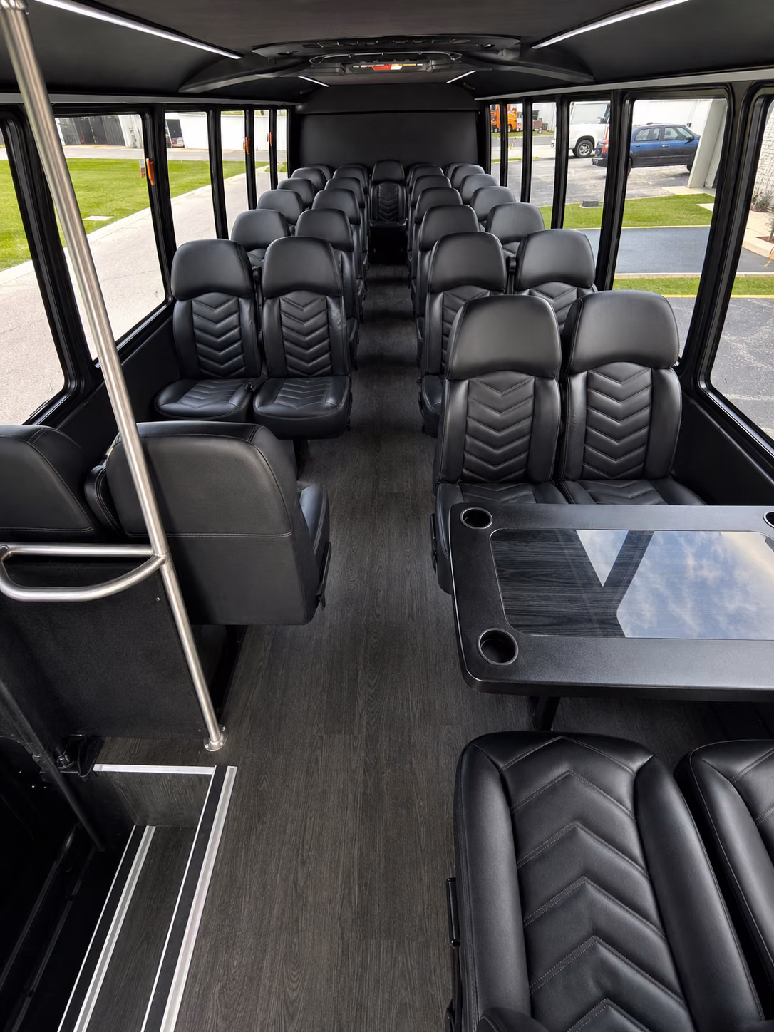 escondido 15 passenger minibus inside