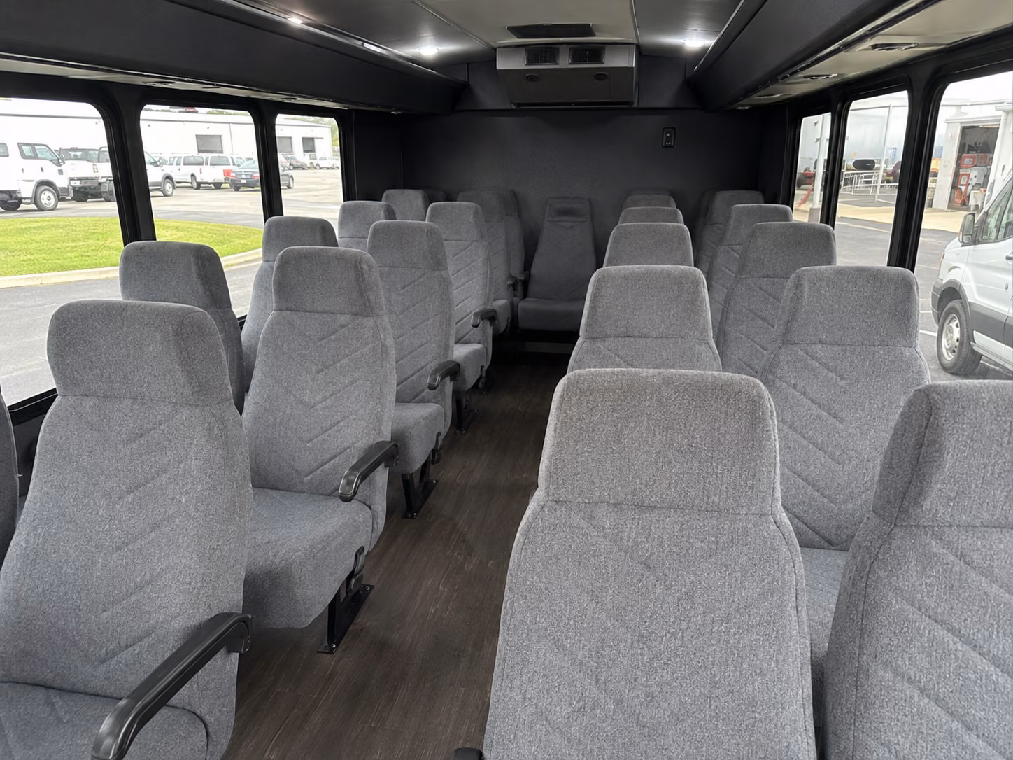 escondido 18 passenger minibus inside