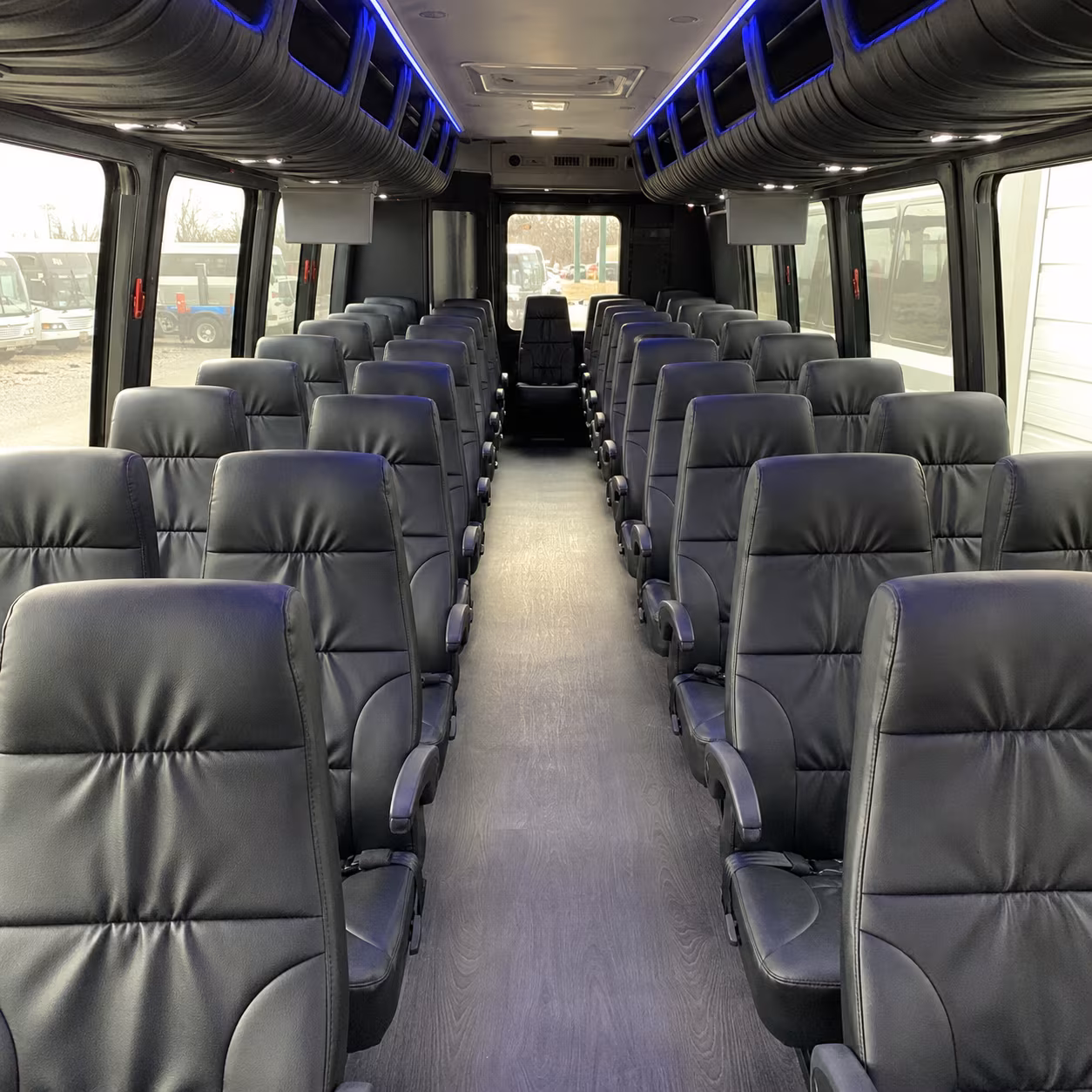 escondido 25 passenger minibus inside