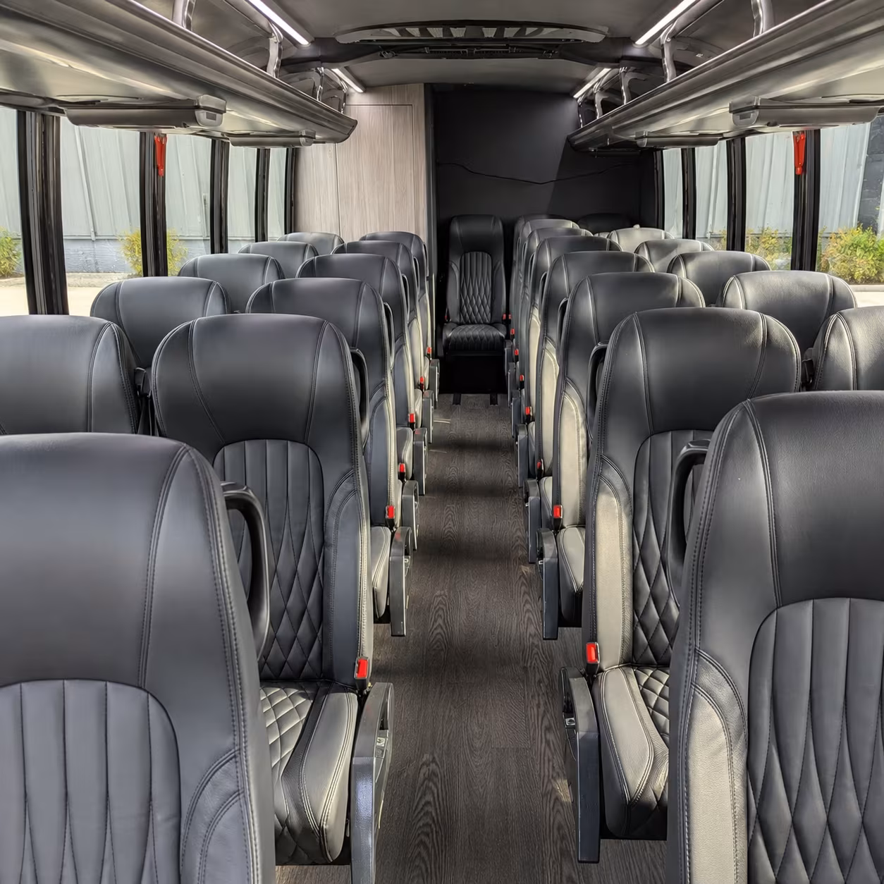 escondido 30 passenger minibus inside