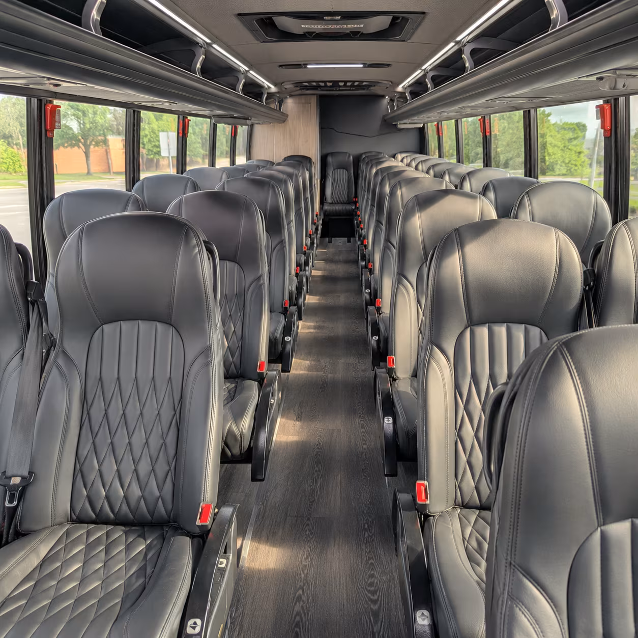 escondido 30 passenger minibus interior