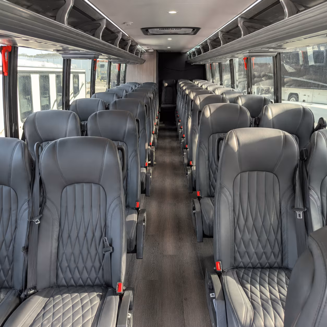 escondido 35 passenger minibus inside