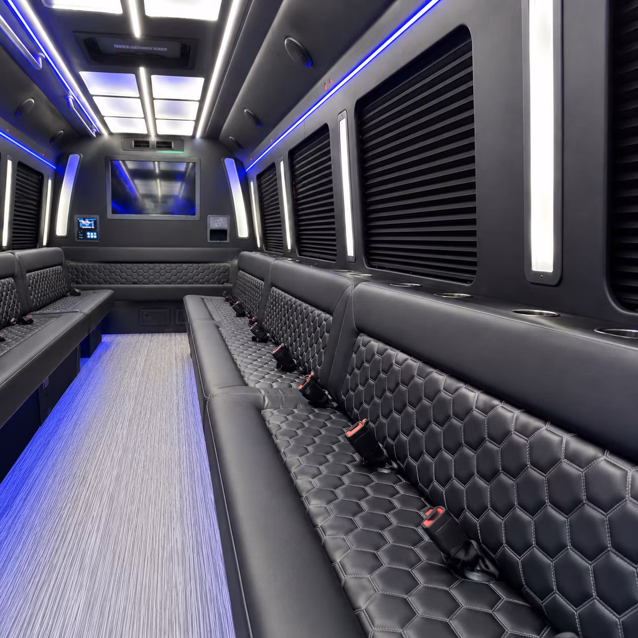 escondido party bus rental interior